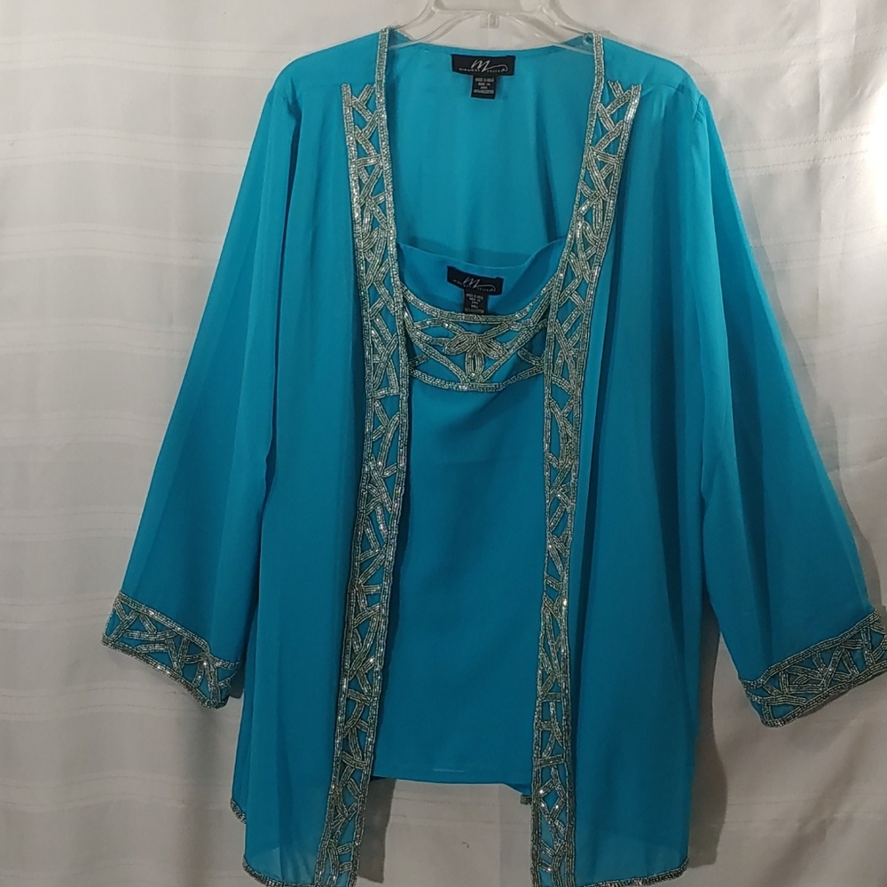 Midnight Velvet 2pcs Camisole w/Jacket